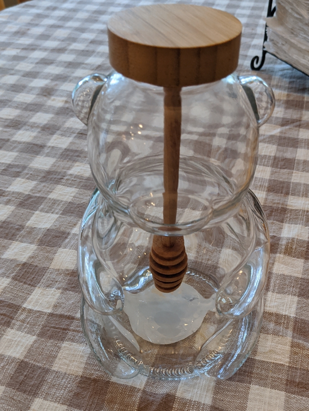 Target Bullseye Playground  2023 Honey Bear Glass Jar w/Wood Dipper (Pre-Owned)